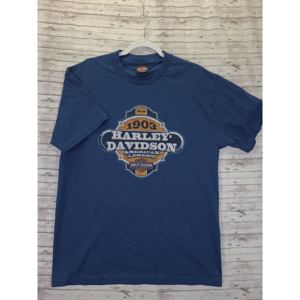 Harley Davison 1903‎ American Legend Blue T-Shirt Short Sleeve Men's Sz LG